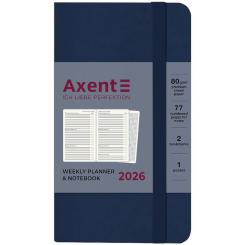 Еженедельник Axent датированный 2026 Pocket Strong 90х150, синий Фото 1