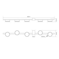 Светильник Videx під лампу 5xGX53 Фото 2