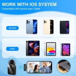 Микрофон Puluz для iPhone/iPad 8-контактний приймач Black Фото 6