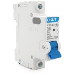 Автоматический выключатель CHINT NXB-63-1P-C40 Фото