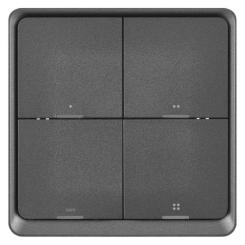 Умный выключатель EMOS H5016 4 buttons ZigBee 3.0 Black Фото 3