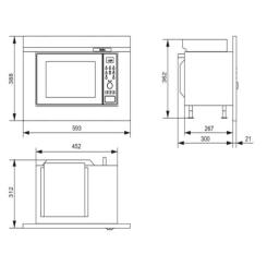 Микроволновая печь Hansa AMGB20E2GB Фото 3