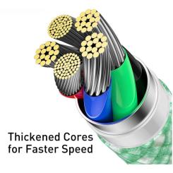 Дата кабель Baseus USB-C to Lightning 2.0m 20W green Фото 3