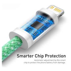 Дата кабель Baseus USB-C to Lightning 2.0m 20W green Фото 5