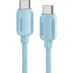 Дата кабель Essager USB-C to USB-C 1.0m 100W blue Фото