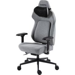 Кресло игровое GamePro GC925G Fabric Gray Фото 2