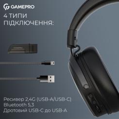 Наушники GamePro Asgard Freya Pro Wireless Black Фото 5