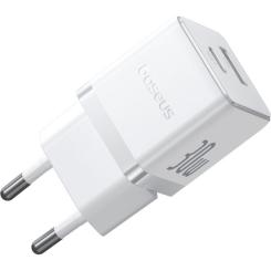 Зарядное устройство Baseus 1xUSB-C 30W + 1xUSB white Фото 2