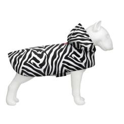 Дождевик для животных WAUDOG Clothes з капюшоном "Зебра" S Фото 1