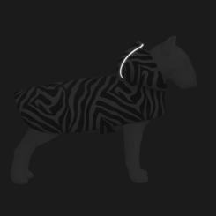 Дождевик для животных WAUDOG Clothes з капюшоном "Зебра" S Фото 3