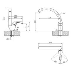 Смеситель Agua Leon-C032 Фото 5