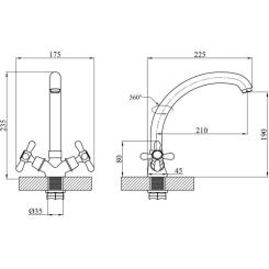 Смеситель Agua Toledo-C031 Фото 7