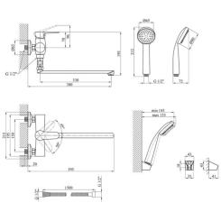 Смеситель Kroner KRM Elbe - C072 Фото 8