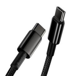 Дата кабель Baseus USB-C to USB-C 1.0m 100W black Фото 3