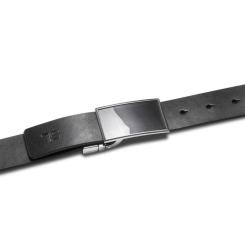 Ремень Semi Line Мужской Кожаный Black/Blue Фото 1