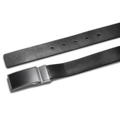 Ремень Semi Line Мужской Кожаный Black/Blue Фото 2