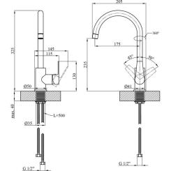 Смеситель Kroner Hagen-C030 Фото 8