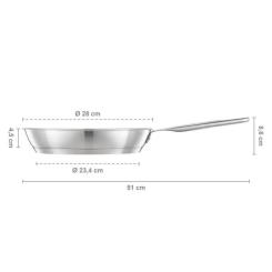 Сковорода Fiskars All Steel Pure матова 28 см Фото 6