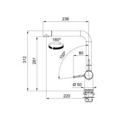 Смеситель Franke Active L Фото 3