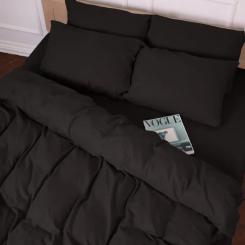 Постельное белье MirSon 002 Black Фланель 2x143x210 Семейный Фото 4