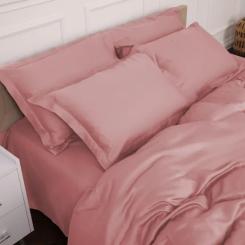 Постельное белье MirSon Tencel №02 Pink 175х210 двуспальный Фото 5