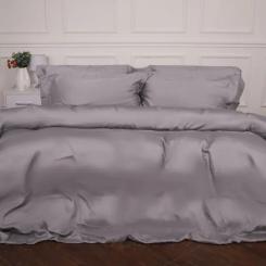 Постельное белье MirSon Tencel №06 Gray 2x160x220 Сімейний Євро Фото