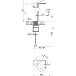 Смеситель Kroner Oker-C010 Фото 6