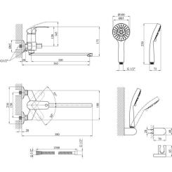 Смеситель Kroner Konstante-C071 Фото 6