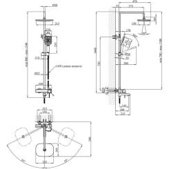 Душевой гарнитур Kroner Essen-SCH063 + змішувач Essen-SCH030 + змішувач Es Фото 11