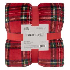 Плед Ardesto Christmas Flannel 160х200см, 100% поліестер, кліти Фото