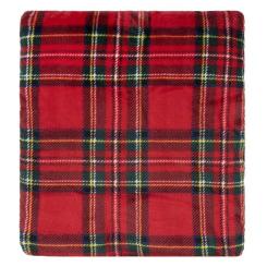 Плед Ardesto Christmas Flannel 160х200см, 100% поліестер, кліти Фото 1