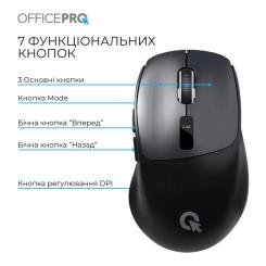 Мышка OfficePro M398B Wireless/Bluetooth Black Фото 4