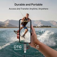 Считыватель флеш-карт TP-Link USB-C + USB 2.0 SD + TF silver Фото 7