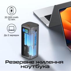 Батарея универсальная Promate 20000mAh PD/130W Фото 2