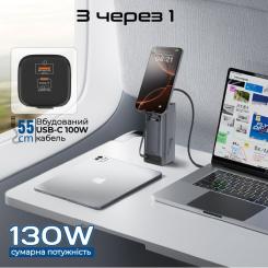Батарея универсальная Promate 20000mAh PD/130W Фото 3