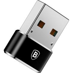 Переходник Baseus USB 2.0 AF to USB-C black Фото 1