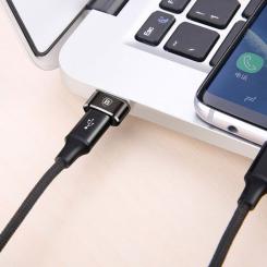 Переходник Baseus USB 2.0 AF to USB-C black Фото 4