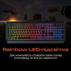 Клавиатура Meetion K9320 USB UA Black Фото 4