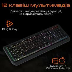 Клавиатура Meetion K9320 USB UA Black Фото 6