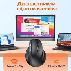 Мышка Meetion BTM010R RGB Bluetooth/Wireless Black Фото 7