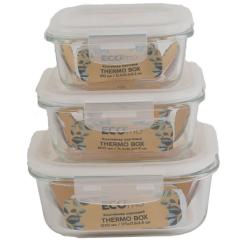 Пищевой контейнер Ecomo Thermo Box квадратний 1230 мл Фото 3