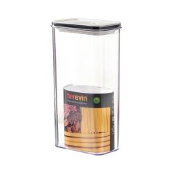 Пищевой контейнер Herevin Canister-Vacuum Lid-White-Black вакумна кришка 3 л Фото 1