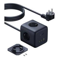 Сетевой фильтр питания Baseus EnerFill FA11 Cube Power Strip Фото 3