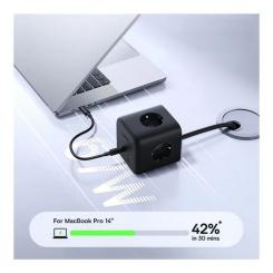 Сетевой фильтр питания Baseus EnerFill FA11 Cube Power Strip Фото 6