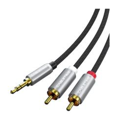 Кабель мультимедийный Cabletime 3.5mm M to 2xRCA M 3.0m Фото