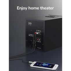 Кабель мультимедийный Cabletime 3.5mm M to 2xRCA M 3.0m Фото 5