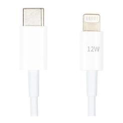 Дата кабель PowerPlant USB-C to Lightning 1.0m 12W Фото 1