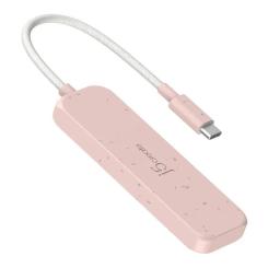 Концентратор J5create USB-C to 4xUSB-A 3.2 10Gbps rose Фото 2