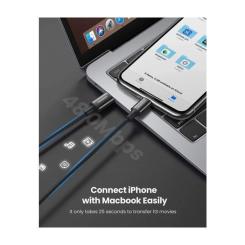 Дата кабель Ugreen USB-C to Lightning 2.0m 3A US171 black Фото 1