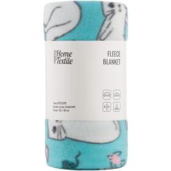 Плед Ardesto Fleece 100% поліестер, котики, блакитний 130х160 с Фото